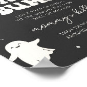 Little Booベビーバンプ赤ちゃんシャワー記号を測定 ポスター (角)