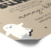 Little Booベビーバンプ赤ちゃんシャワー記号を測定 ポスター (角)