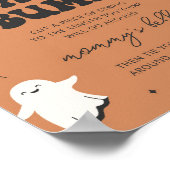 Little Booベビーバンプ赤ちゃんシャワー記号を測定 ポスター (角)