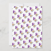 LITTLE BOO幽霊とくもの巣ハロウィーンベイビーシャワー 招待状 (裏面)