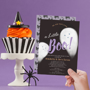 Little Boo幽霊ハロウィーンベビーシャワーバイメール 招待状