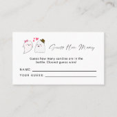 Little Boo幽霊赤ちゃんシャワー推測どのようにゲーム プレイスカード (正面)