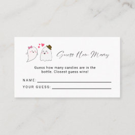 Little Boo幽霊赤ちゃんシャワー推測どのようにゲーム プレイスカード