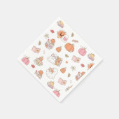 Little Boo白い本お洒落赤ちゃんシャワー スタンダードカクテルナプキン (角)