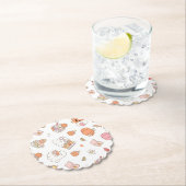 Little Boo白い本お洒落赤ちゃんシャワー ペーパーコースター (インサイチュ)