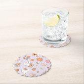 Little Boo薄紫ブお洒落ックベビーシャワー ペーパーコースター (インサイチュ)