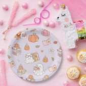 Little Boo薄紫ブお洒落ックベビーシャワー ペーパープレート (パーティー)