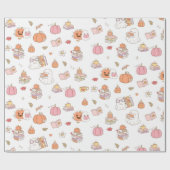 Little Boo薄紫ブお洒落ックベビーシャワー ラッピングペーパー (フラット)