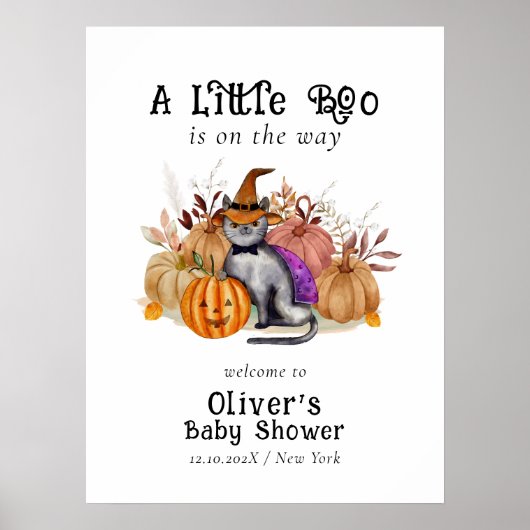 Little Boo詩キャットベビーシャワーへようこそ ポスター (正面)