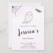 Little Boo誕生日パーティーへの招待 セーブザデート (正面)