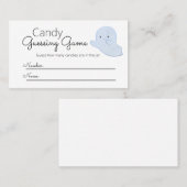 Little Boo赤ちゃんシャワーキャンディ推測ゲーム 名刺 (正面/裏面)