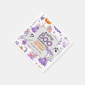 Little Boo赤ちゃんシャワーパンプキンハロウィーン スタンダードカクテルナプキン (角)