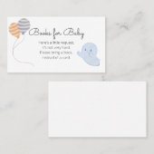 Little Boo赤ちゃんシャワー本のベビー依頼 名刺 (正面/裏面)