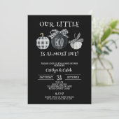 Little Boo赤ちゃんシャワー、ハロウィーンシャワー 招待状 (スタンド正面)