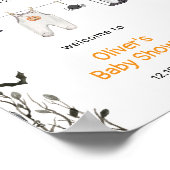 Little Boo魔女クロセスラインベビーシャワーウェルカム ポスター (角)