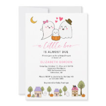Little Boo ベビーシャワー ハロウィン おばけ QRコード 