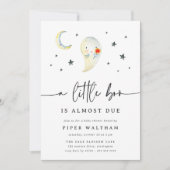 Little Boo All-in-Oneハロウィーンの赤ちゃんシャワー 招待状 (正面)