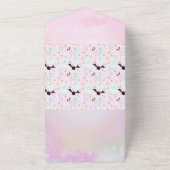 Little Boo Baby Girl Baby Shower オールインワン招待状 (外側)