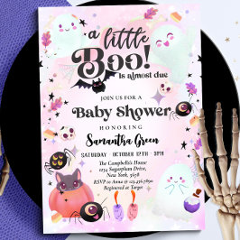Little Boo Baby Girl Baby Shower 招待状
