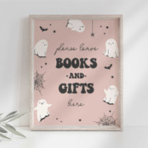 Little Boo Books and Giftパーティー標識