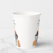 Little Boo Cat In Witch Hat Brewing Baby Shower  紙コップ (右)