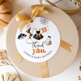 Little Boo Clotheslineの赤ちゃんシャワー感謝していユー フェイバータグ