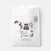 Little Boo Clotheslineの赤ちゃんシャワー感謝していユー フェイバーバッグ (正面)