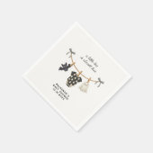 Little Boo Clotheslineハロウィーン赤ちゃんシャワー スタンダードカクテルナプキン (角)