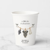 Little Boo Clotheslineハロウィーン赤ちゃんシャワー 紙コップ (裏面)