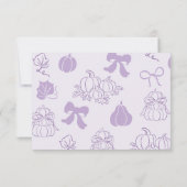 Little Boo Clotheslineベビースシャワーサンキューカード カード (裏面)