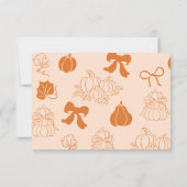 Little Boo Clotheslineベビースシャワーサンキューカード カード (裏面)