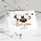 Little Boo Clotheslineベビースシャワーサンキューカード サンキューカード