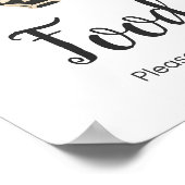 Little Boo Clothesline赤ちゃんシャワー食品サイン ポスター (角)