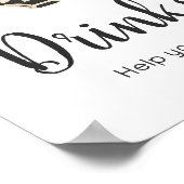 Little Boo Clothesline赤ちゃんシャワー飲み物看板 ポスター (角)