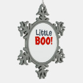 Little Boo Creative Casual スノーフレークピューターオーナメント (左)