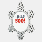 Little Boo Creative Casual スノーフレークピューターオーナメント (右)