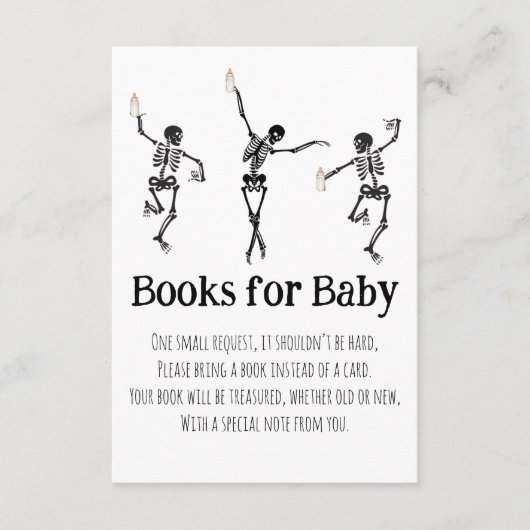 Little Boo Dancing Skeletons Books for Baby Insert エンクロージャーカード (正面)