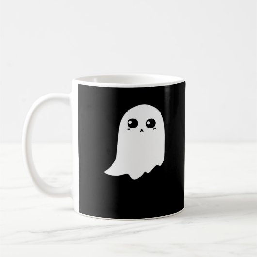Little Boo Funny Meme Design コーヒーマグカップ (左)