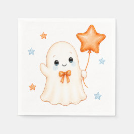Little Boo Ghost | ハロウィン・ベビーシャワー スタンダードカクテルナプキン