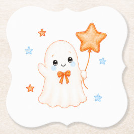 Little Boo Ghost | ハロウィン・ベビーシャワー ペーパーコースター