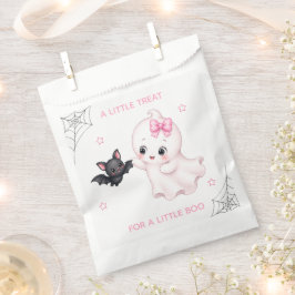 Little Boo Ghost | ピンクのハロウィンベイビーシャワー フェイバーバッグ