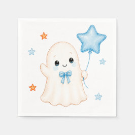 Little Boo Ghost | 男の子のハロウィン・ベビーシャワー スタンダードカクテルナプキン