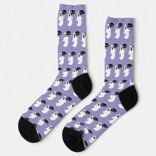 Little Boo Ghost Crew Socks ソックス (左)