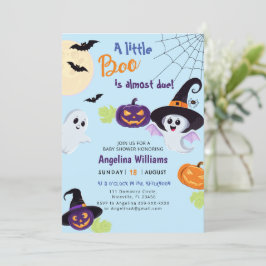Little Boo Halloweenへの赤ちゃんシャワーの招待。 招待状