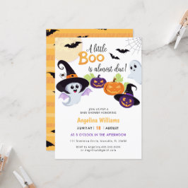 Little Boo Halloweenへの赤ちゃんシャワーの招待。 招待状
