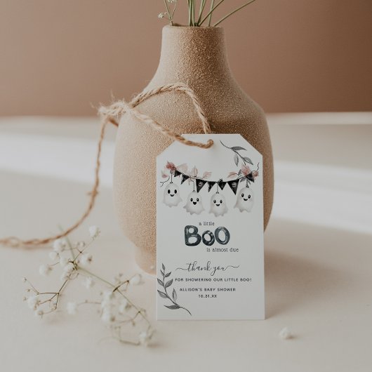 Little Boo Halloween | ベビーシャワーのお礼タグ ギフトタグ