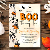 Little Boo Halloween 2nd Birthday 招待状