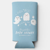 Little Boo Halloween Baby Shower スリム缶クーラー (裏面)
