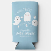 Little Boo Halloween Baby Shower スリム缶クーラー (正面)