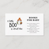 Little Boo Halloween Books for Baby Baby Shower エンクロージャーカード (正面)